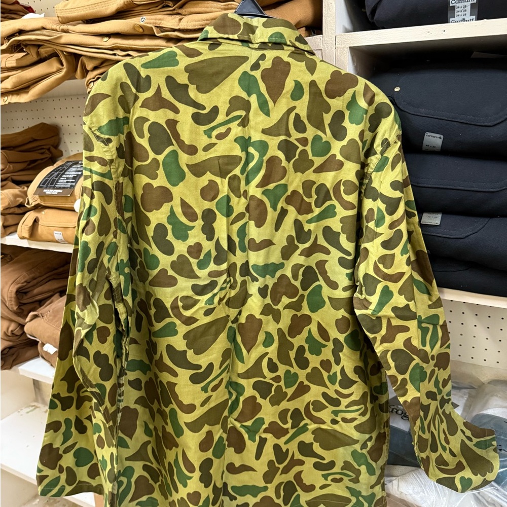 Vintage Green Camouflage Hunting Shirt/Jacket - Picture 2 of 5